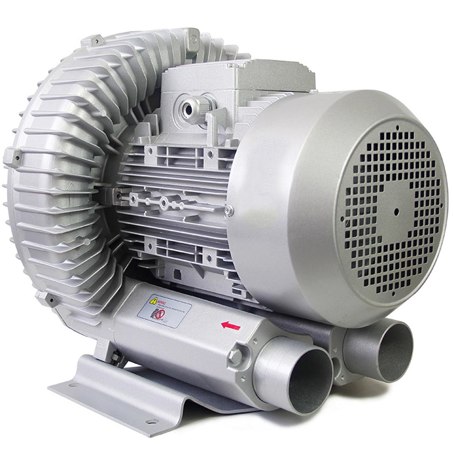 HTIANMM 0.16-2.01HP Regenerative Blower,110V 60 Hz Single Phase High-Pressure Vortex Ring Blower for Sewage Aeration Aquarium Fish Pond,Aluminum Alloy,550W/0.74HP