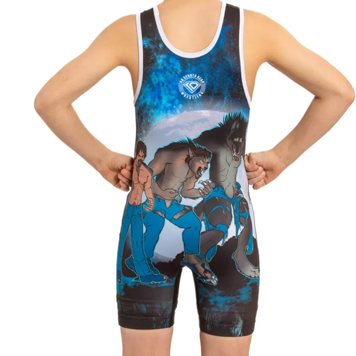 KO Sports Gear Unisex Wrestling Singlet for Adult Wrestlers - Wrestling Singlet for Men & Women - Bold Durable Uniform, Stretchy Breathable Material - Beast Mode, Adult X-Small