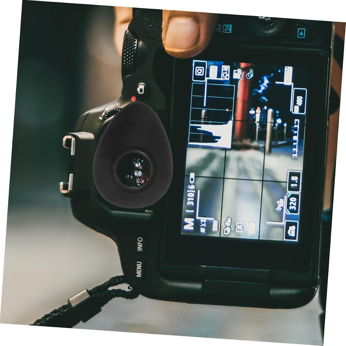 Comfortable Rubber Eyecup for Cameras - Easy Installation