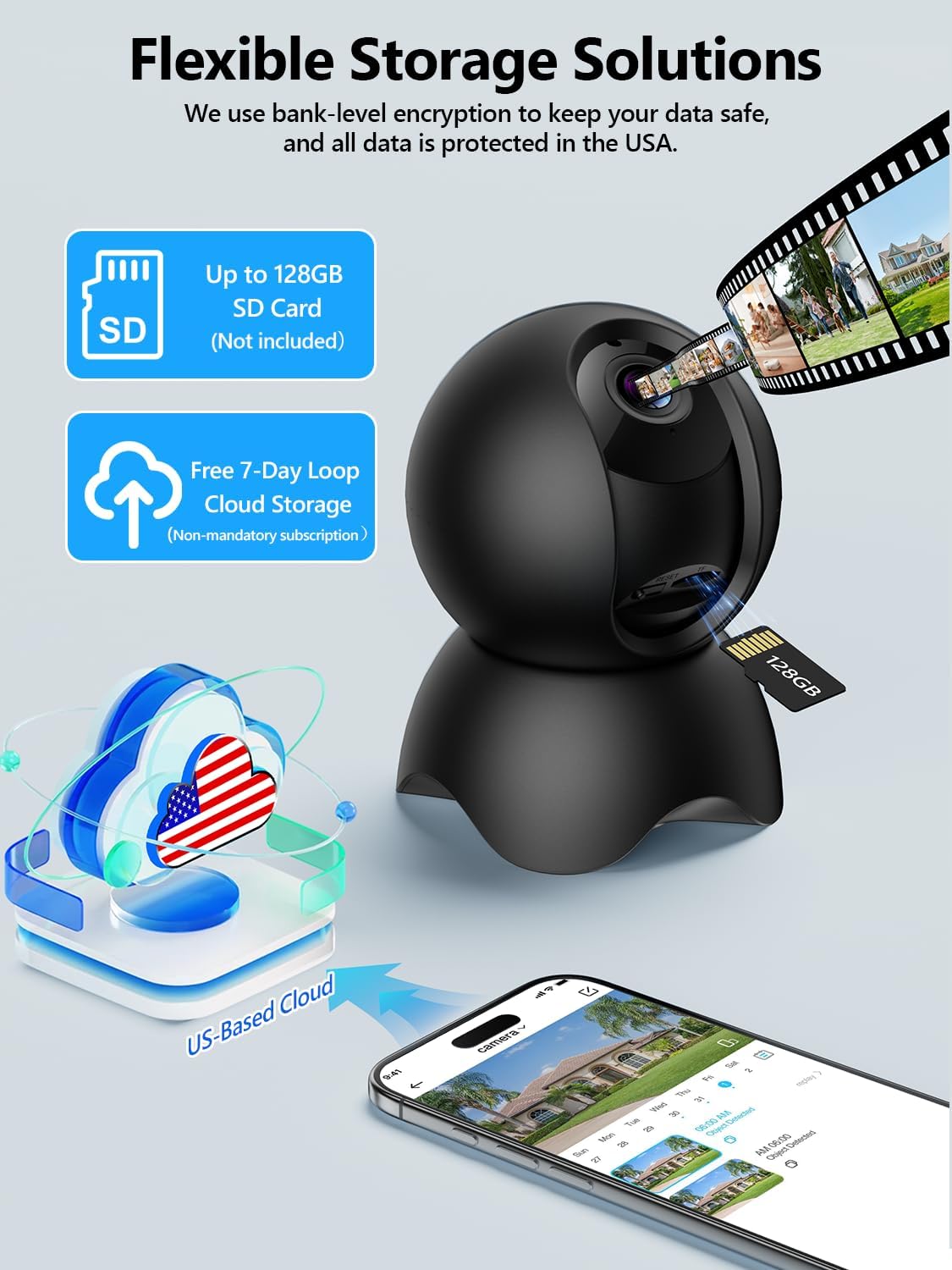 YYSY 2K 2.4/5GHz 360 Indoor Security Camera for Home Security, Dual-Band WiFi Baby Monitor with Phone App, PTZ Dog