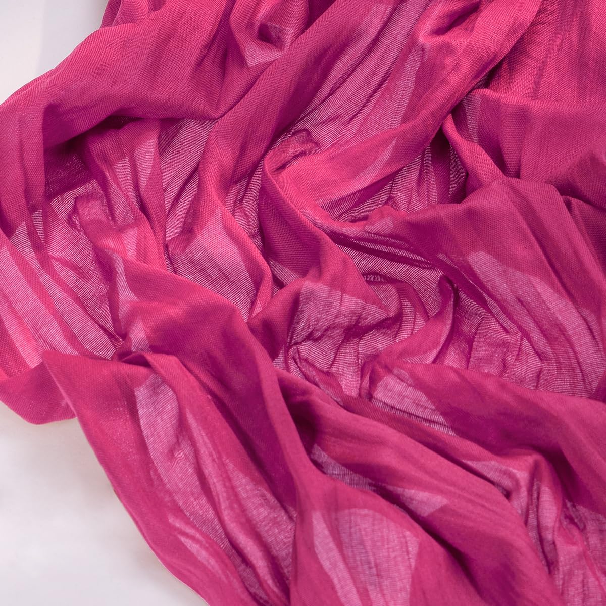 Socomi Cheesecloth Table Runner - 6pcs Hot Pink Fuchsia Gauze for Weddings & Events | 120 Inch (10FT)
