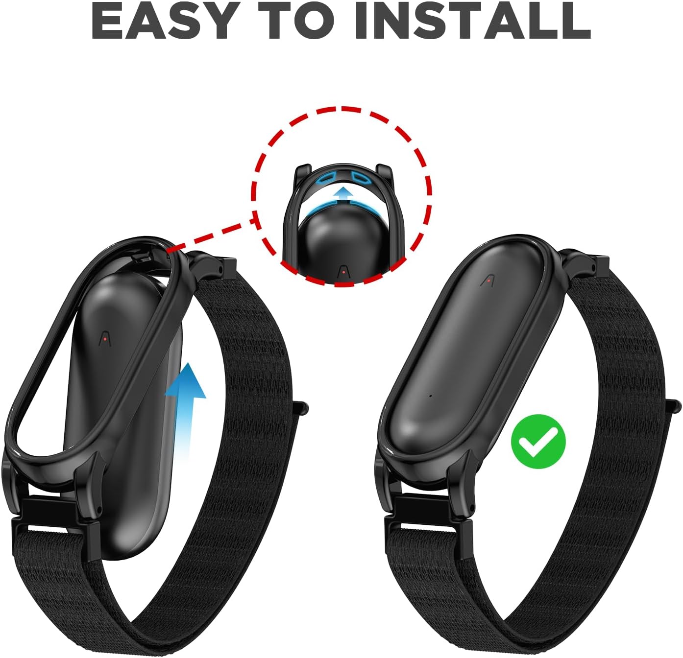 Wacanc (2025),Replacement Quick Release Nylon Wristband Compatible with Plaud NotePin Voice Recorder,PC Case with Soft
