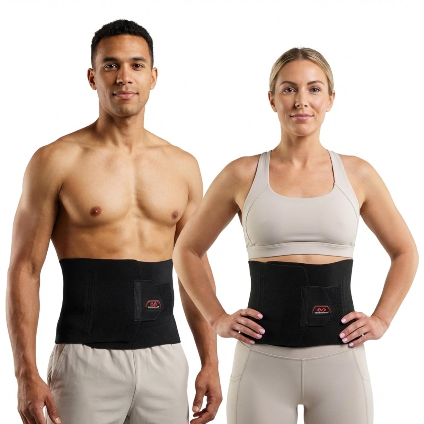 McDavid Sweat Band & Waist Trimmer Belt for Men, Back Support, Improves Posture During Workouts, Waist Trainer For Men