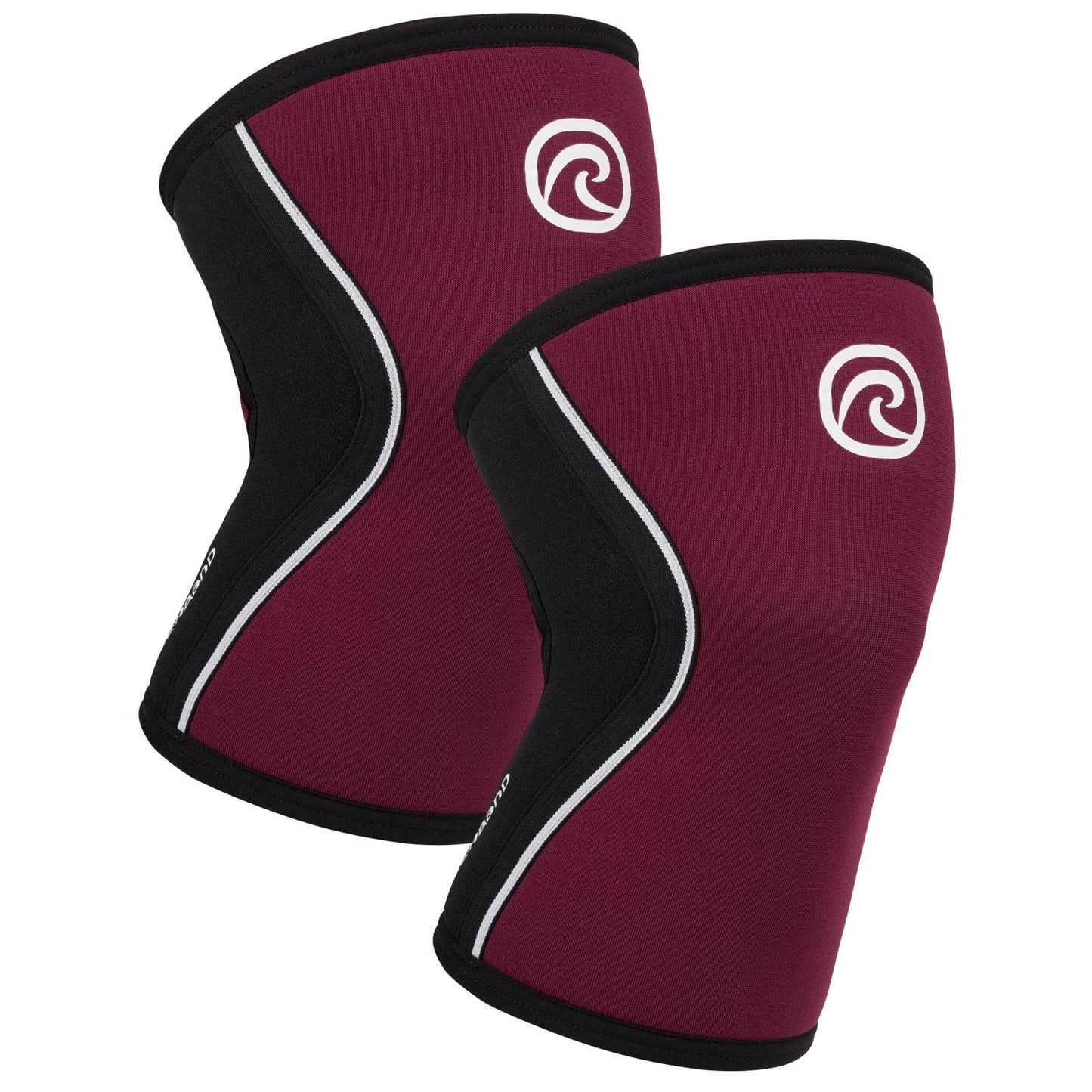 Rehband 5mm Knee Sleeves for Functional Training, Cross-Training & Powerlifting, Weightlifting Knee Support made of Neoprene, Unisex, Colour:Burgundy - 1 Pair, Size:X-Large