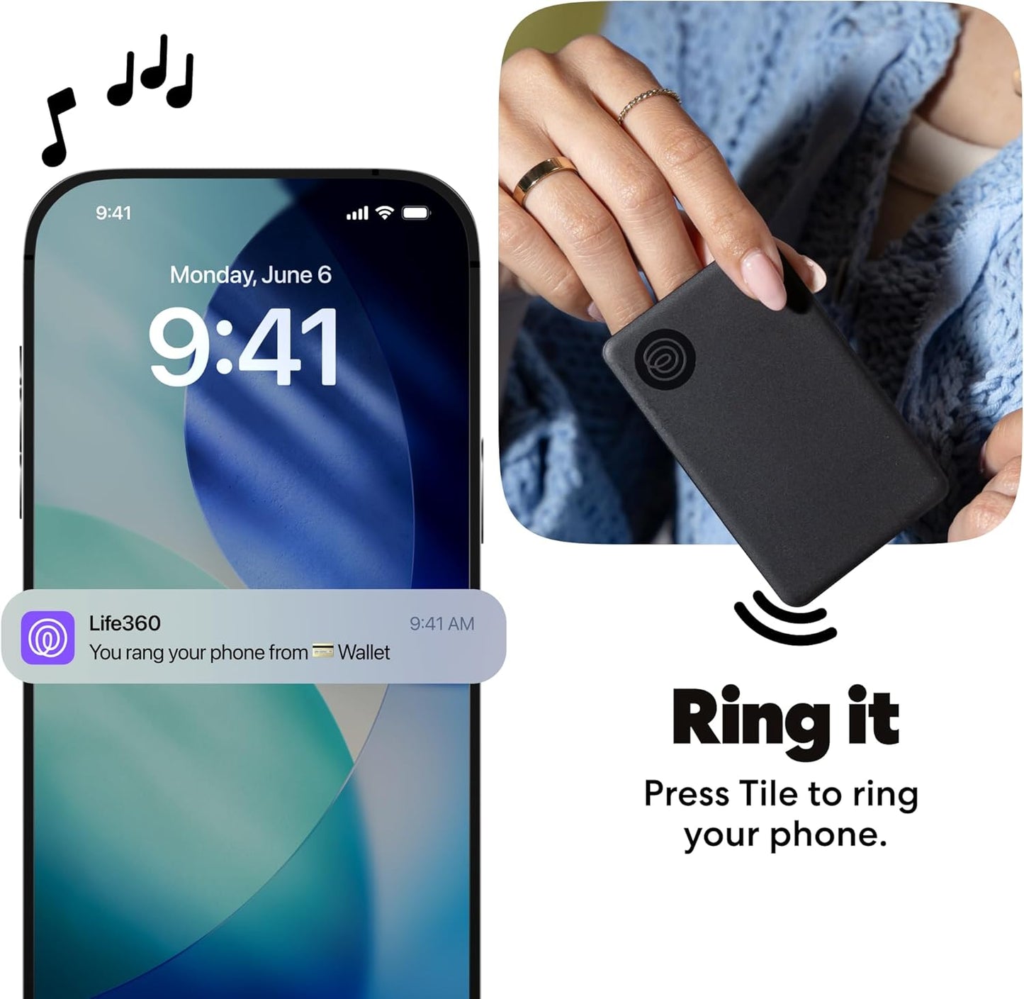 Life360 Pack 2-Pack Tile Starter - Bluetooth Trackers and Item Finders for Keys, Wallets & More. Both iOS and Android