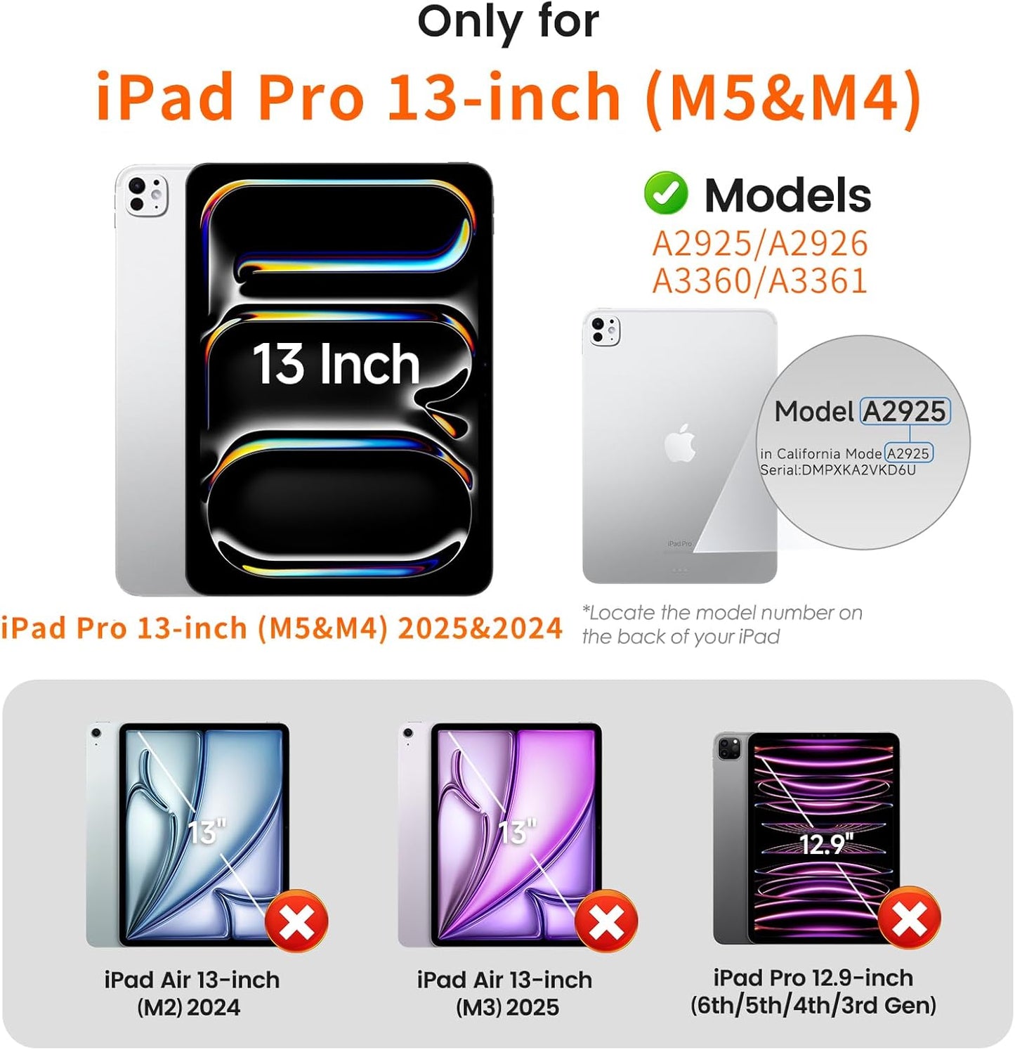 2 Pack 13 inch (M5/M4 2025/2024) 9H+ PandaShield Screen Protector for iPad Pro - Tempered Glass, Easy-Install Box
