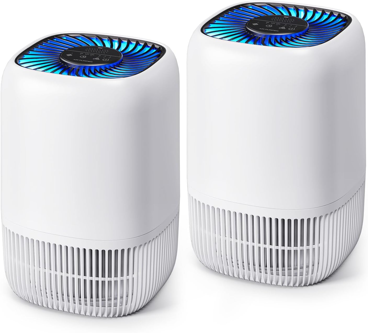 Vital Breeze Air Purifier - High-Efficiency Filter with Night Light & Timer | 2-Pack for Home & Office