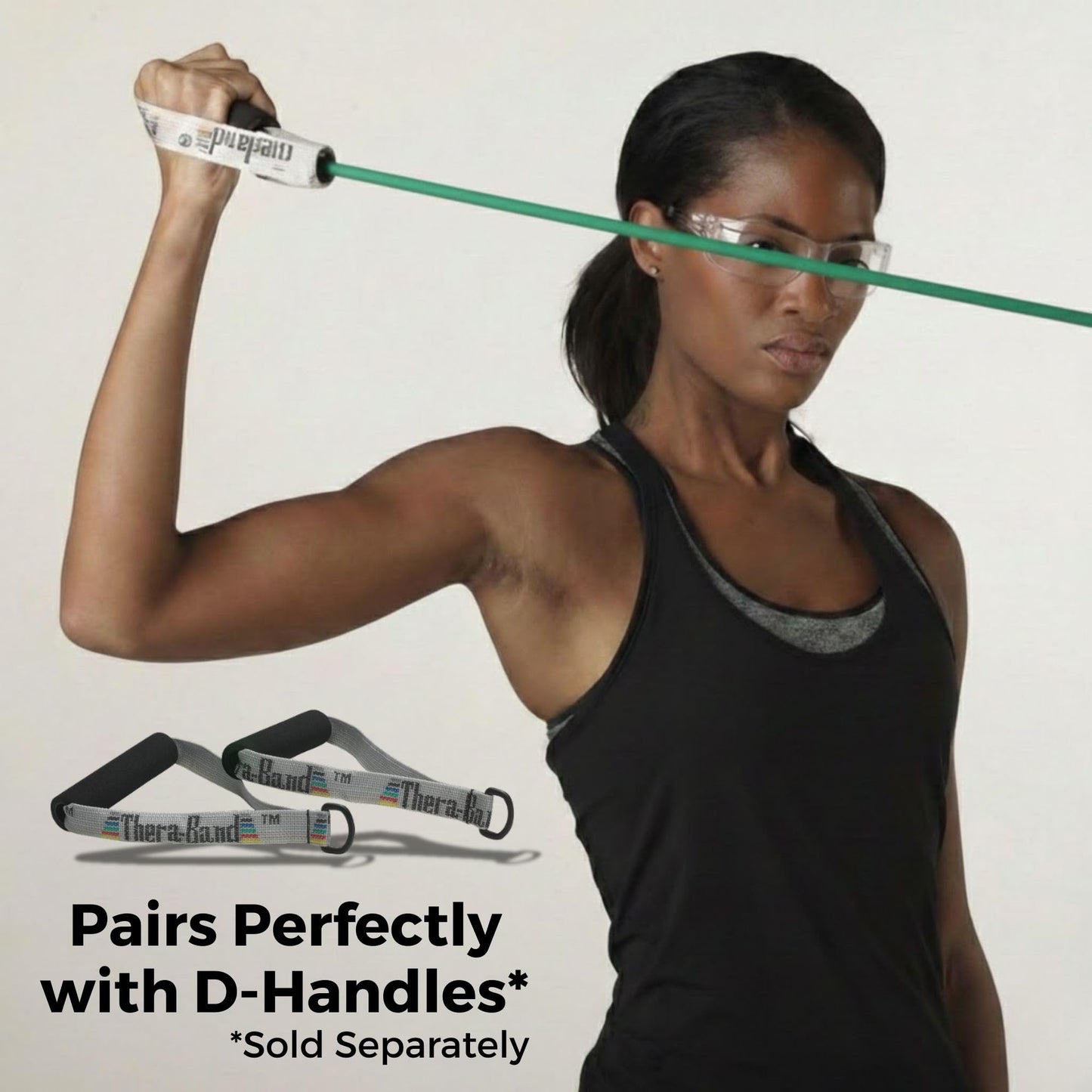 THERABAND Latex Resistance Tubing, Green, Heavy, Level 3, 25 ft Roll, Professional Grade for Upper and Lower Body Workouts, Cut-to-Length, Color-Coded Resistance Levels