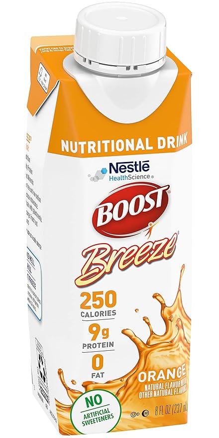 Boost Breeze Nutritional Drink (8 Fl Oz (Pack of 3), Orange)