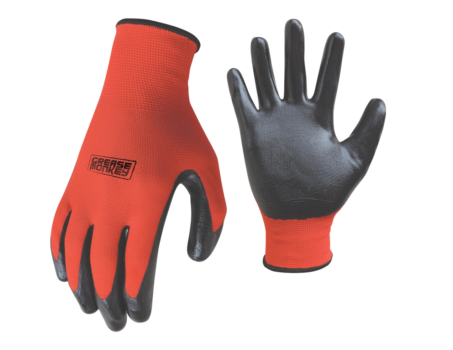 Grease Monkey General Purpose Nitrile Coated Work Gloves, Large, 180 Pack
