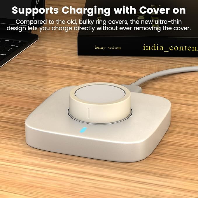 Ultra-Thin Covers Compatible with Oura Ring Gen 4/Oura Gen 3 Cover, Anti-Scratch Elastic Silicone Protector Case Smart Rings Accessories for ULTRAHUMAN Ring AIR Women Men, 4 Pack