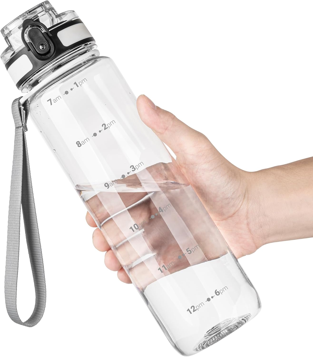 OLDLEY 32 oz Motivational Water Bottle - Leakproof, BPA-Free with Time Marker & Strap | Ideal for Gym, School, Travel