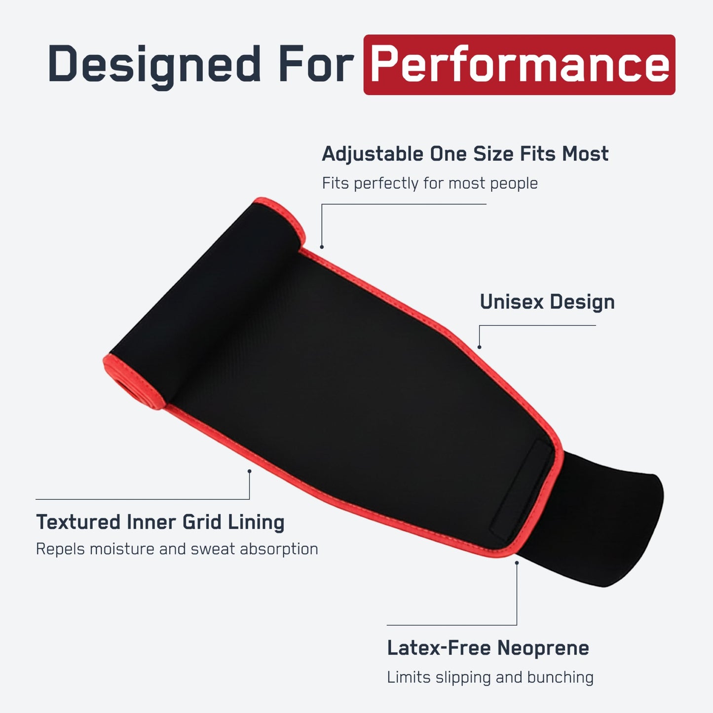 SteelFit Waist Trimmer Belt for Women & Men - Moisture-Resistant Neoprene Waist Trainer - Adjustable Sweat Band Shaper for Stomach & Belly Fat - Fitness, Gym & Exercise Accessories for Working Out