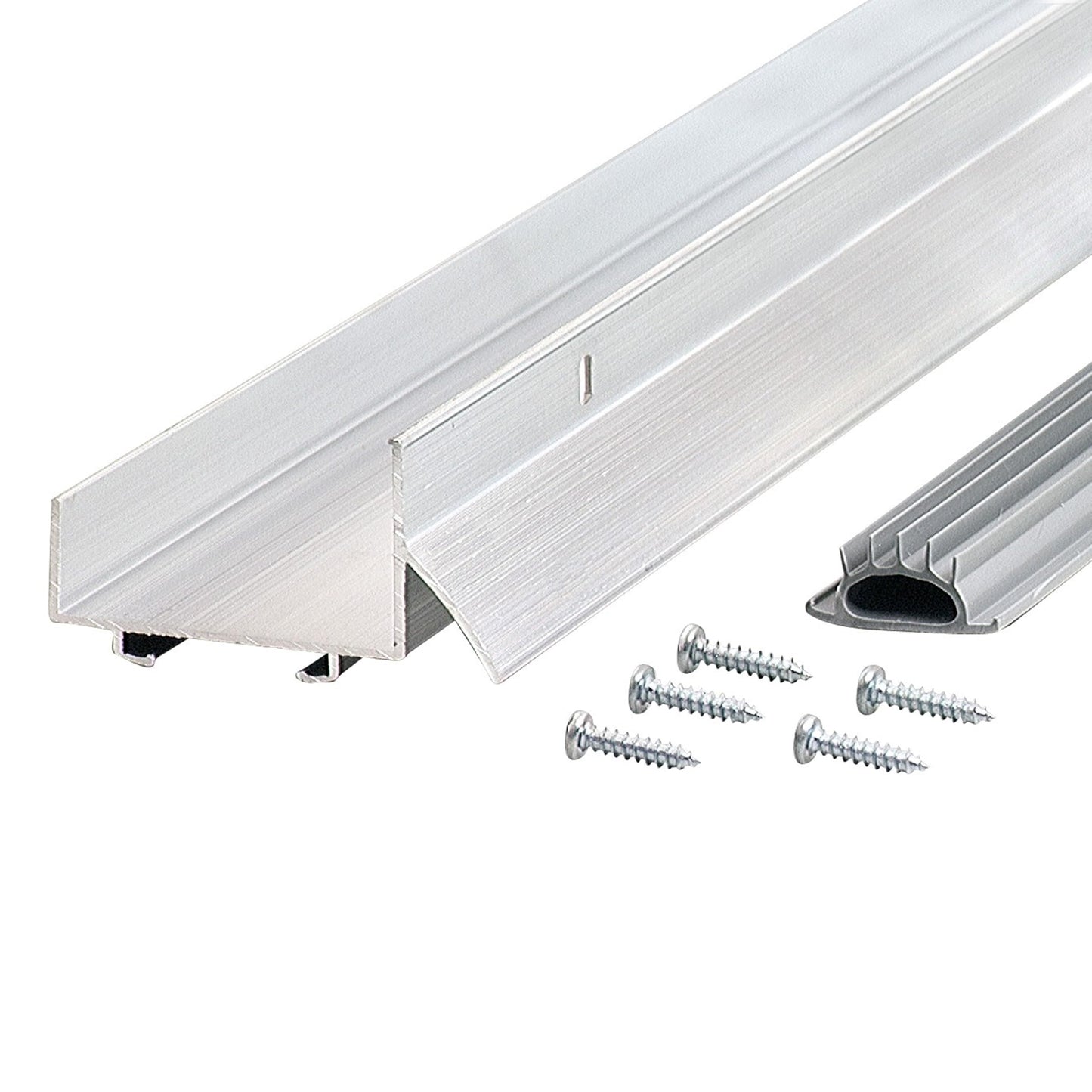 M-D Building Products 80622 36 in. Silver Aluminum U-Shape Commercial Screw-on Under Door Seal