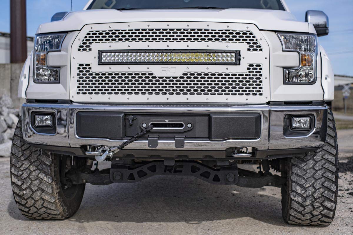 Rough Country Hidden Winch Mounting Plate for 2015-2020 Ford F-150 | V8-51007