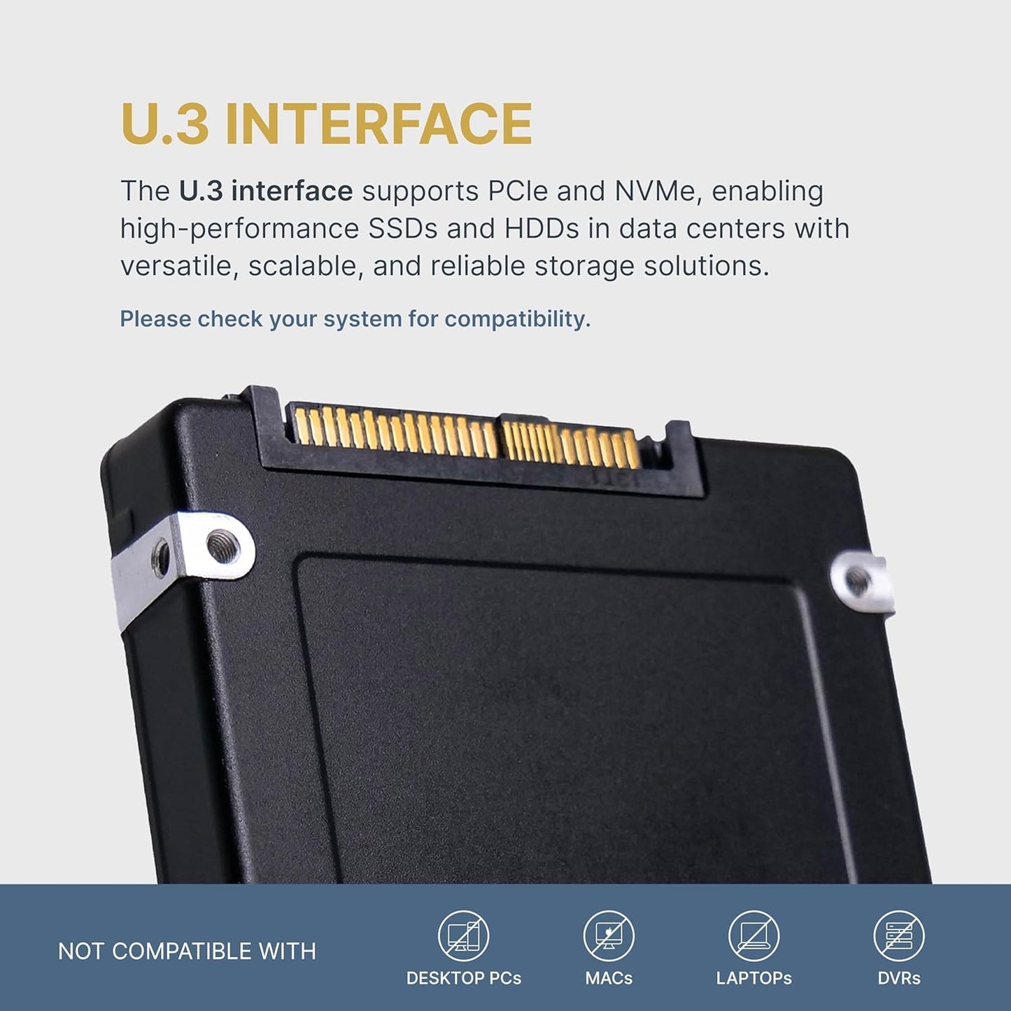Dell 15.36TB PCIe Gen 4 8GB/s U.3 NVMe 2.5in Enterprise PowerEdge Read-Intensive SSD for: R440 R750 R450 T150 R470 T560 T40 R250 R740 R640 T550 T350 R540 R840 ME4024 R650XS YGR7C G16