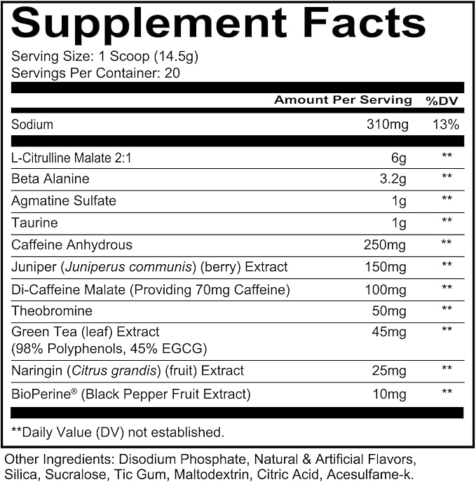 REDCON1 Total War Pre Workout, Prime Time Punch - Beta Alanine + Citrulline Malate Keto Friendly Preworkout for Men & Women with 320mg of Caffeine - Fast Acting (20 Servings)