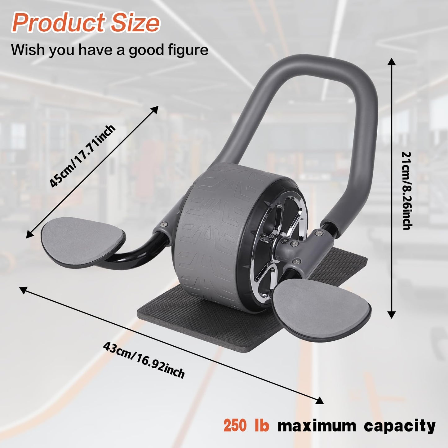 Li Fitness Ab Wheel with Jump Rope, Automatic Rebound Ab Wheel, Advanced Abdominal Exercise Wheel with Elbow Support, Ab Exercise Machine for Core Training, Abs Workout Equipment