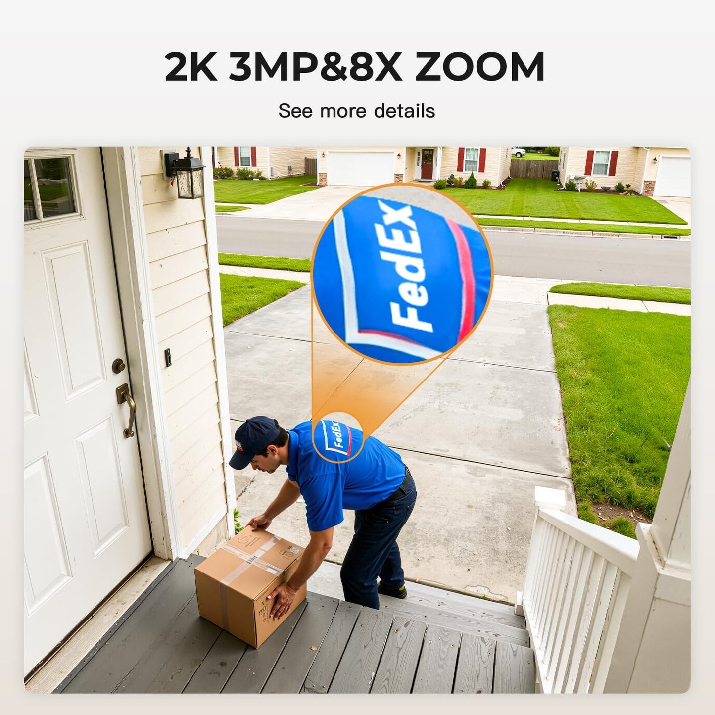 VSMAHOME 2K Vision,2-Way 24/7 128G Included),2-Pack Cameras for Home Security,Indoor/Outdoor for Baby/Elder/Pet
