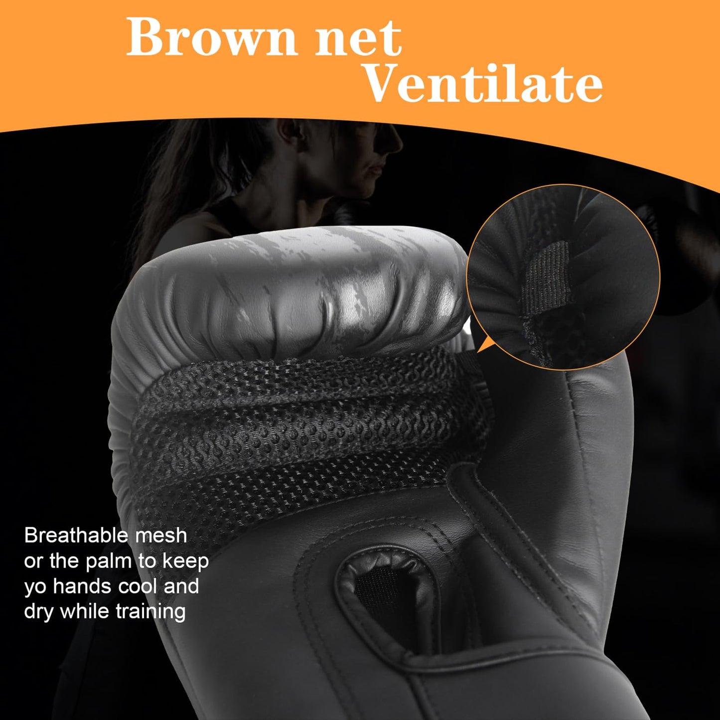 EVAGWY Boxing Gloves for Men and Women，Pro Training Sparring，Suitable for Boxing Kickboxing MMA Fighting，Adult Heavy Punching Bag Gloves，Workout Gloves for Boxing，Muay Thai (Black, 10OZ)