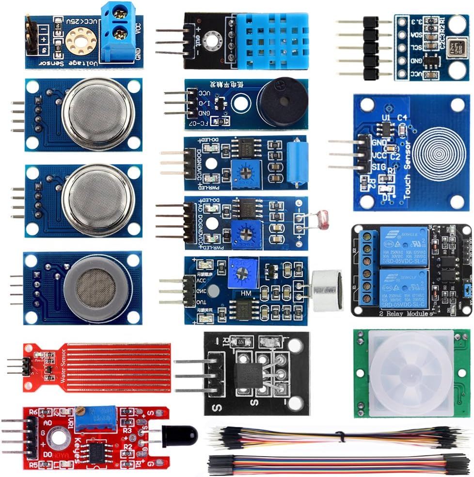 KOOKYE 16 1 in Smart Home Sensor Modules Kit for Arduino Raspberry Pi DIY Professional