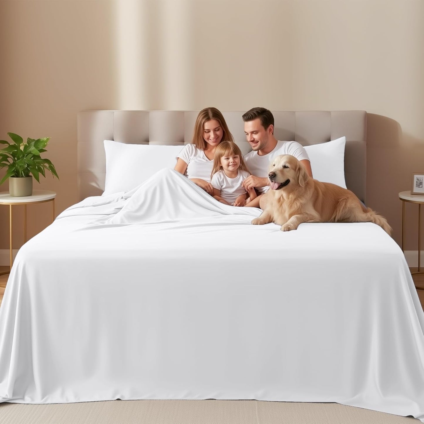 Utopia Bedding Full Size Sheet Set - Soft, Breathable Microfiber | 4-Piece White Bed Sheets Set