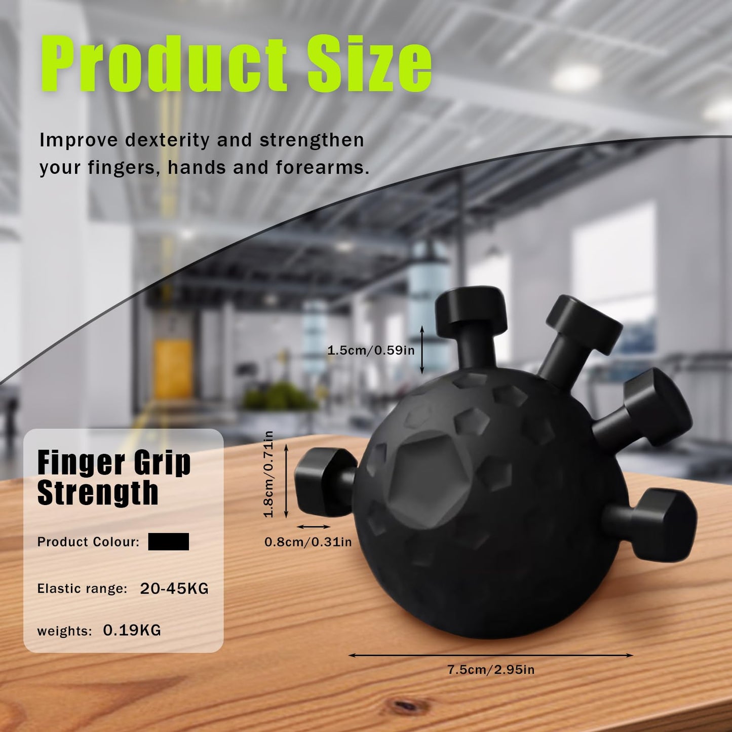 Xanadued Finger Grip Strengthener, Finger Strength Trainer, Grip Strength Trainer Ball, Adjustable Hand Grip Strengthener, Silicone Grip Strength Trainer