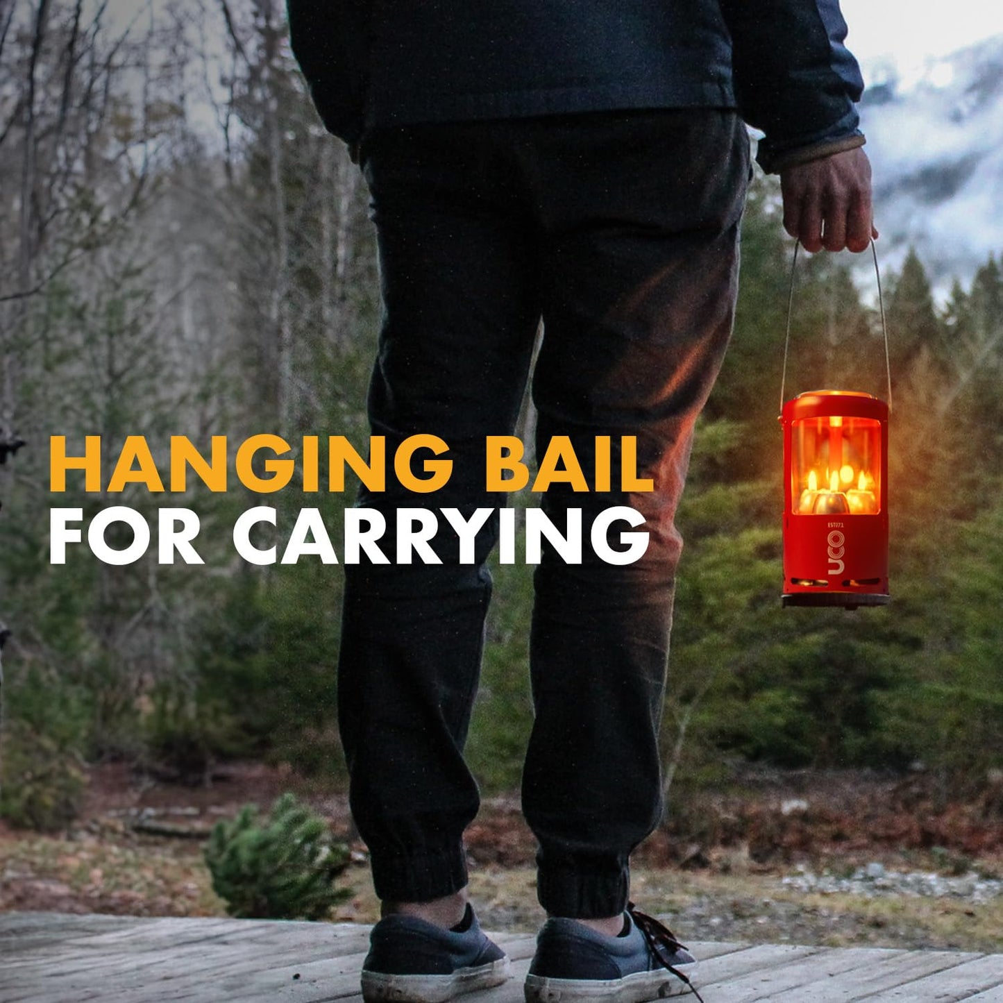 UCO Outdoor Camping Lantern - Aluminum, Burgundy, Model C-C-STD-BURGUNDY, O/S Size, Volcano Red - Japan Genuine