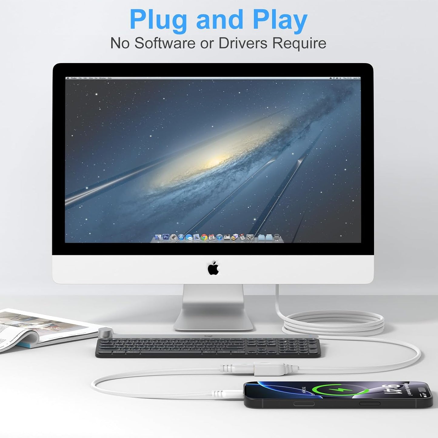 Cable,10FT Cable,5Gbps Mouse USB Extension USB A White Type A to Type A Extender Male to Female Extension Cable Hub