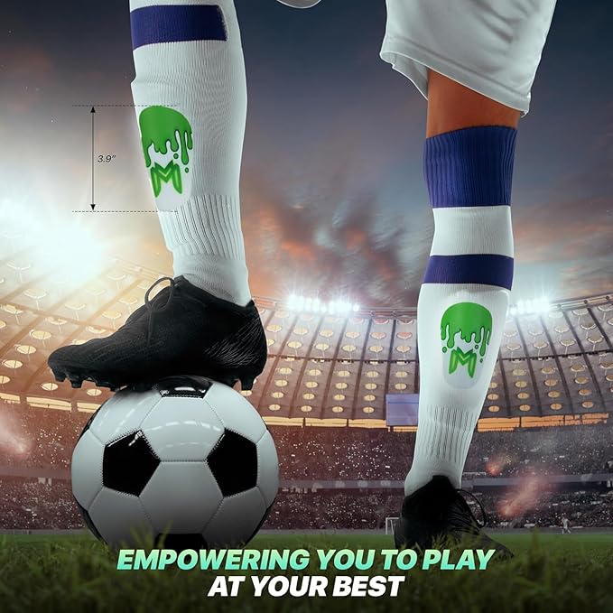 MiniGuards - Mini Shin Guards for Soccer Players - Tiny Shin Pads for Men, Women, Teens - Miniature Shin Guards 3.9 x 2.4 inch - Perfect for High Level Soccer Athletes