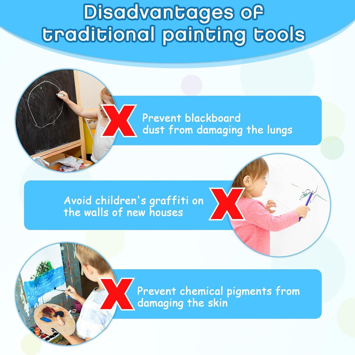 Chinco 6 Pad,3 Pcs LCD Writing Tablet Pen Replacement for Kids Drawing Tablet Doodle Board Kids Stylus Pen for Drawing