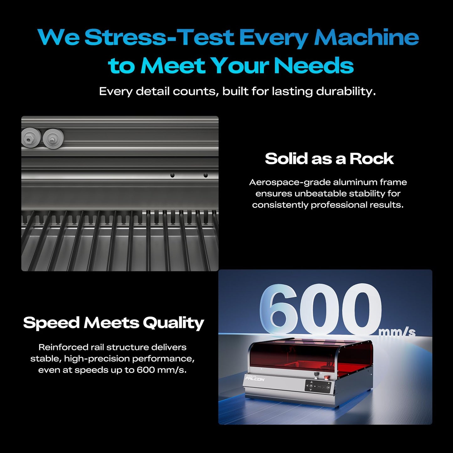 Creality Falcon2 Pro S 22W Laser Engraver, 120000mW Desktop Diode Laser Cutter with Auto Focus (Z-Axis) & Auto Cut Through, Integrated Enclosure, Camera & Air Assist, 600mm/s for Wood & Acrylic