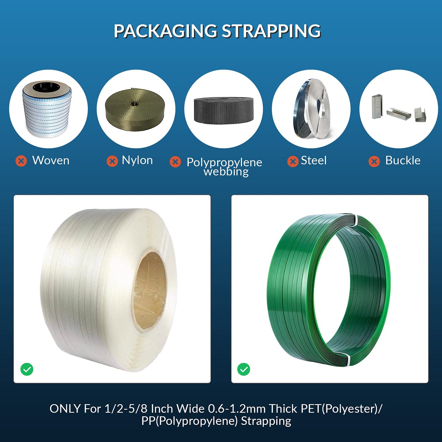 BAOSHISHAN Dual 4000mAh Automatic Electric Strapping Machine
