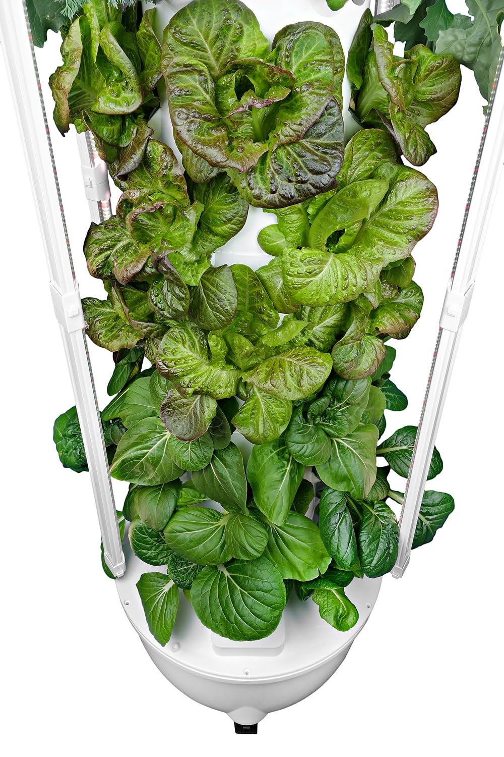 ALTO GARDEN HX Aeroponic Tower | High Capacity Tower | Hydroponics Growing System Kit | Food Grade with 40 Net Pots (with LED Grow Lights)
