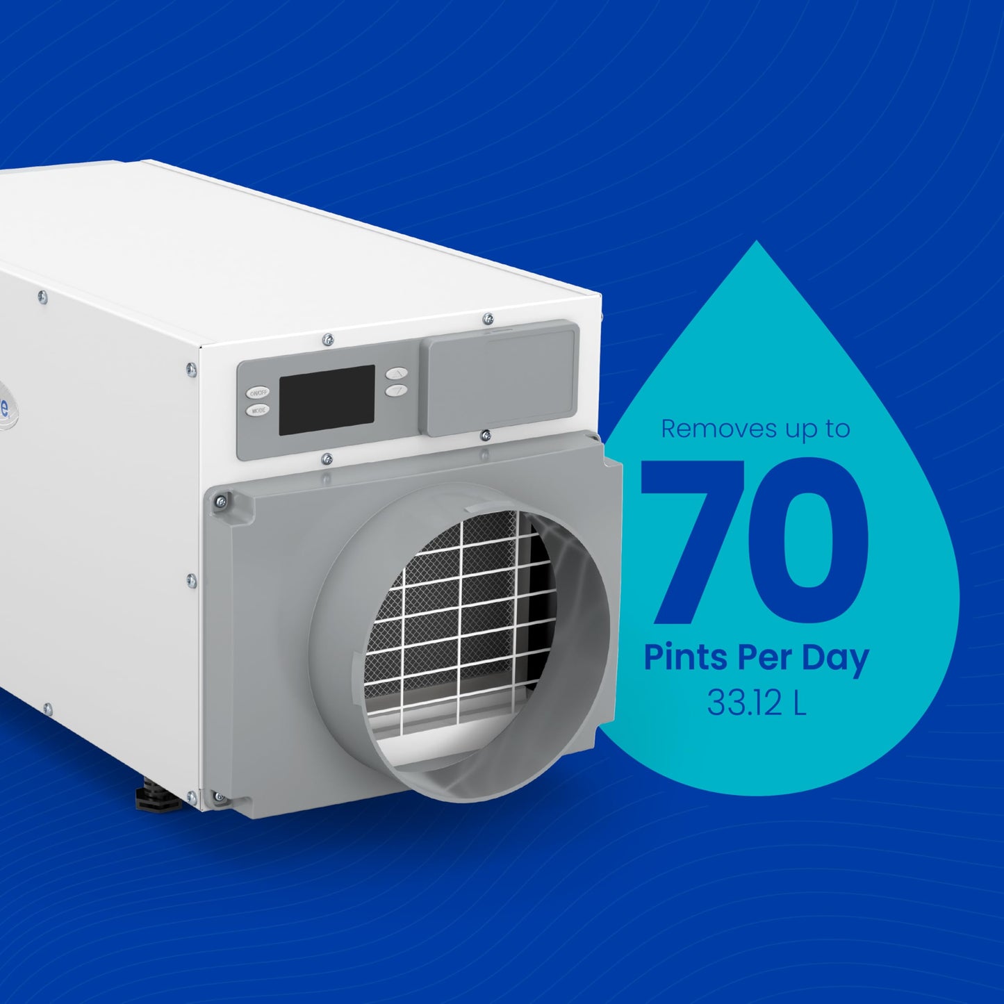 AprilAire E070 Crawl Space Dehumidifier for Basement & Crawlspace – 70-Pint High-Capacity Commercial Dehumidifier for Homes Up to 2,200 Sq. Ft. with Pump, Drain Hose, & Hanging Kit for DIY Install