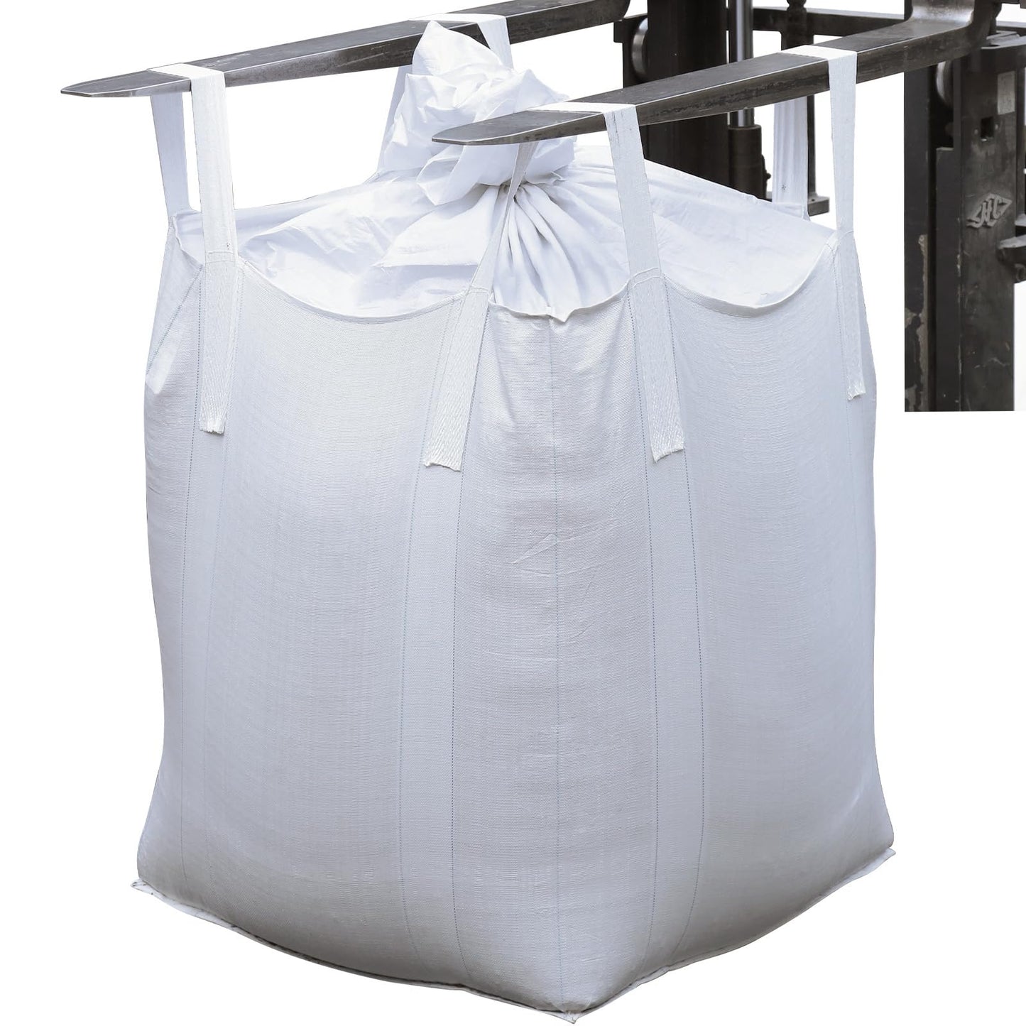 FIBC Bulk Bags 1 Ton 2200 lbs (10 Pack) - 35"x35"x43" Super Sack Woven Polypropylene Container Bags with 4 Lifting Loops for Construction, Agriculture, Landscaping - Commercial Grade