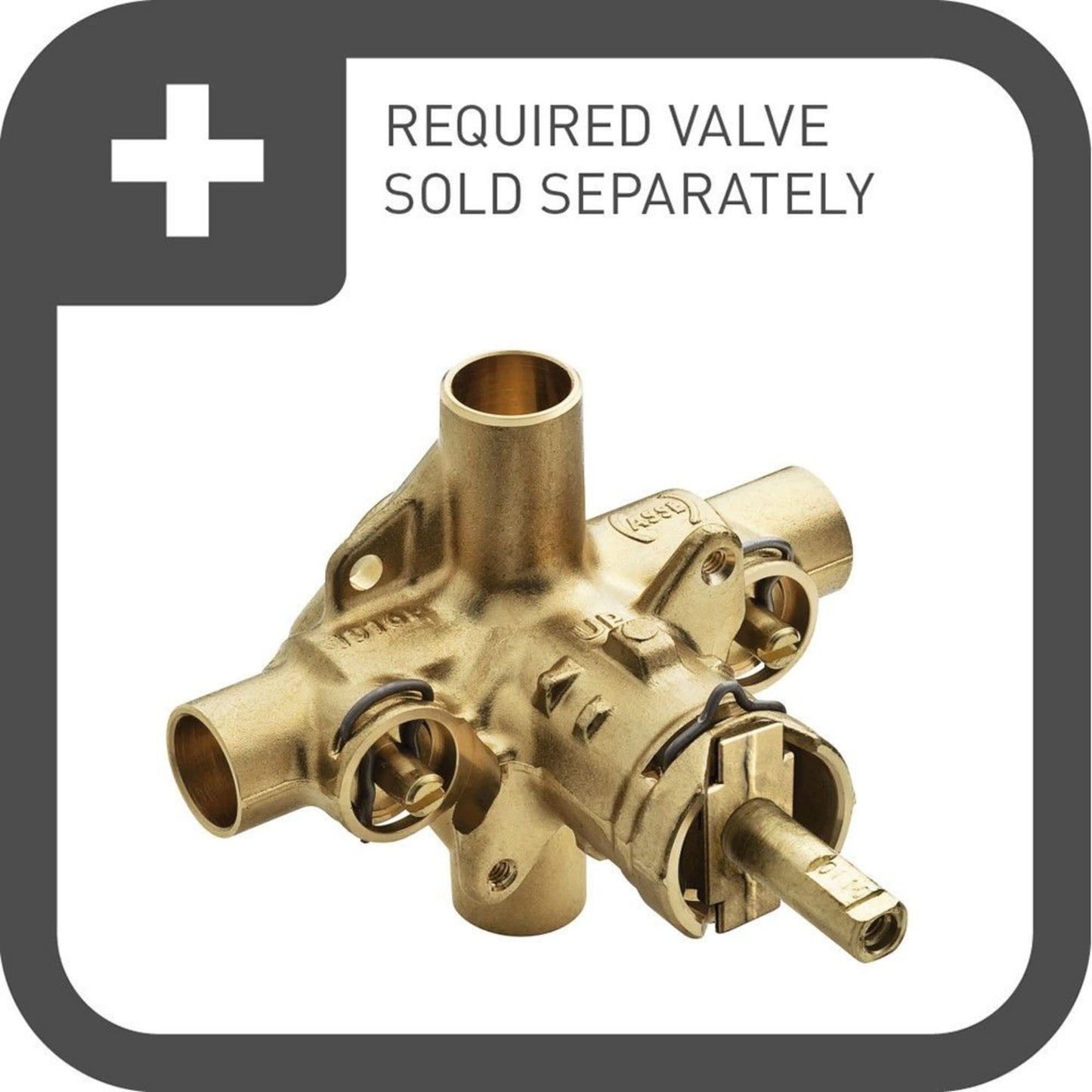 Moen T9342EP15 Commercial Posi Temp Transfer All Metal Trim Kit 1.5 GPM (Valve Not Included), Chrome