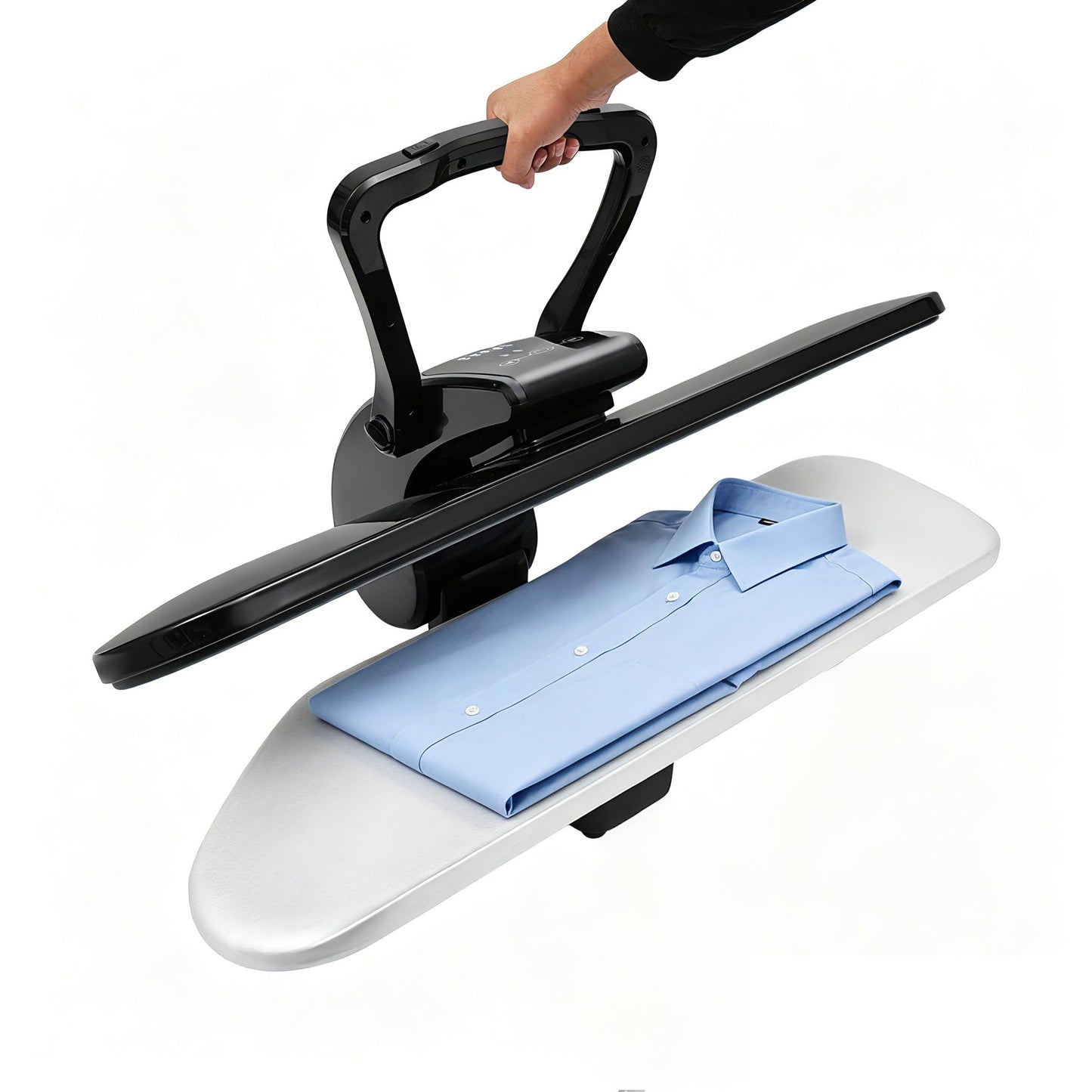 36" Large Steam Iron Press with LED Touch Screen, 1600W Professional Iron Press Machine Steam Press with 5 Fabric Settings & Steam Burst Function for Home Business SYP8810B (Black, 36")