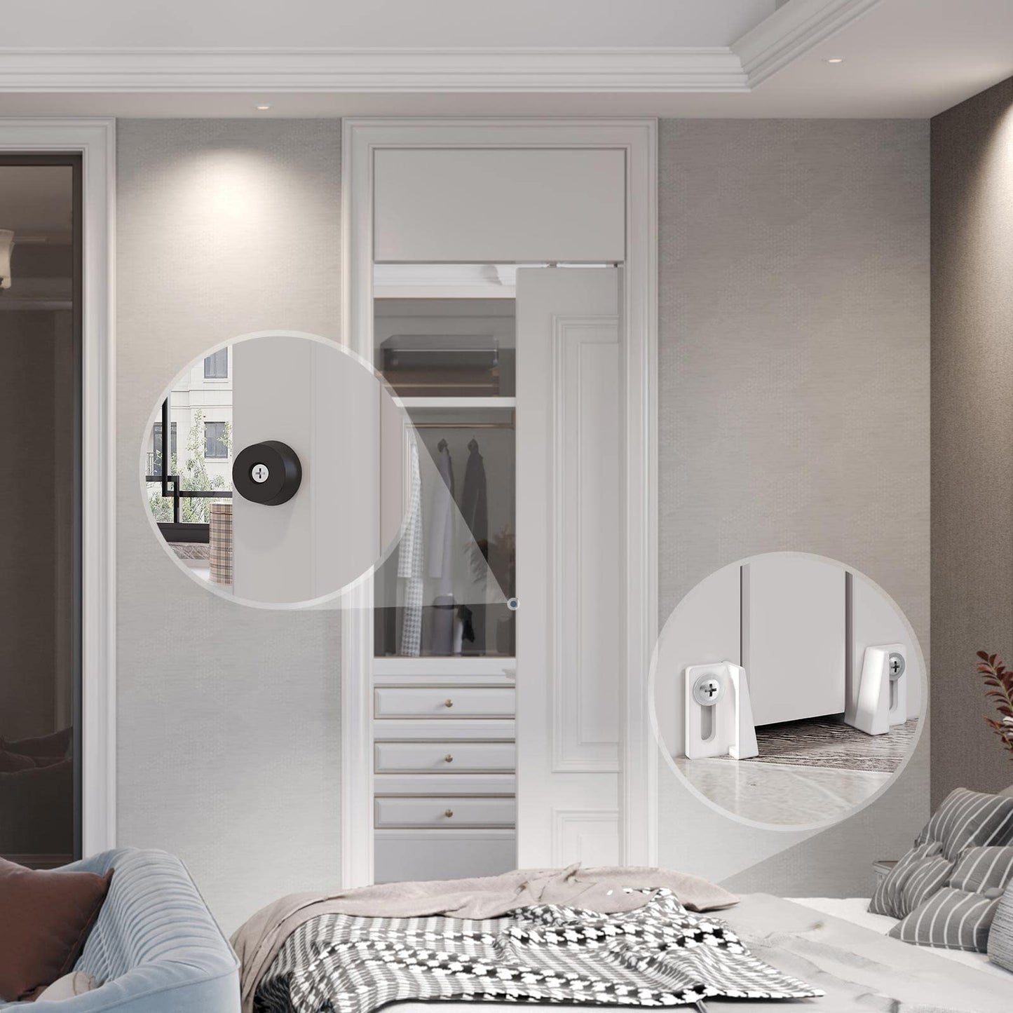 FINOSEN 5FT Commercial Grade Sliding Pocket Door Hardware Track Kit,Top Mount,Heavy Duty,Smoothly and Quite,Easy to Install,Aluminum(Door is not Included)
