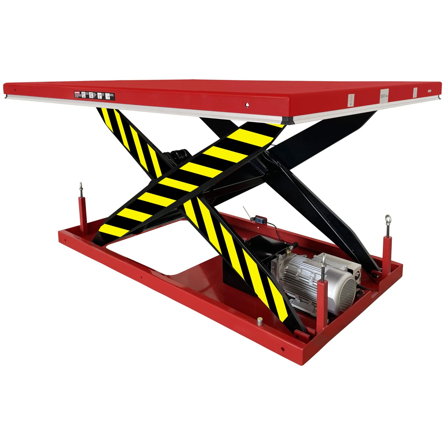 PAKE Electric Hydraulic Scissor Lift Table, 5,000 lb. Capacity, 72" x 48" Platform, 36.25" Lifting Height