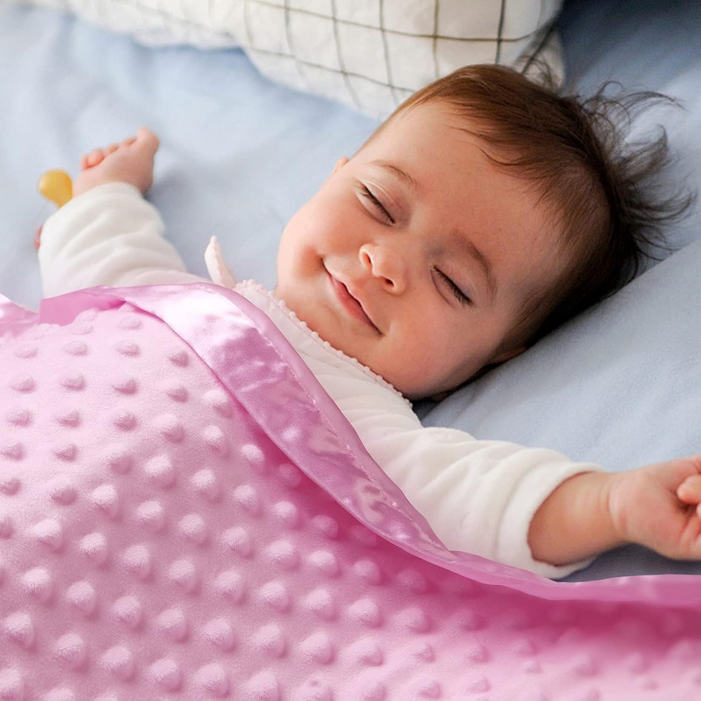 Pro Goleem Baby Blanket - Soft Pink Elephant Security Blanket Gift Set for Newborn Girls