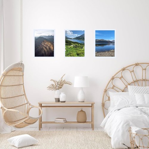 JCJMY Puzzle Frame - 15x21.25 Wall Hanging Picture Frame in White with Shatter-Resistant Plexiglass