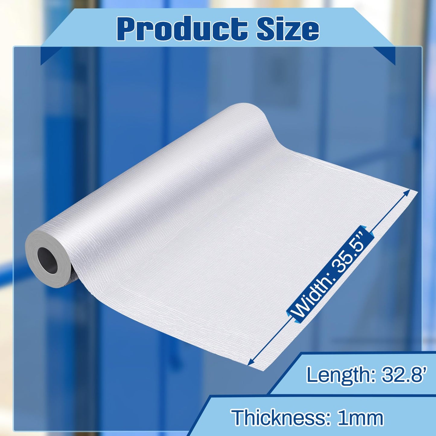 Gueevin 1 Roll 35.5 in x 32.8 ft Peel and Self Stick Roofing Membrane for Metal Roof Panel and Shingle, Reflective Aluminum Butyl Rubber Waterproof Flashing Roof Seal for Leak, Seam, Porch and Dormer