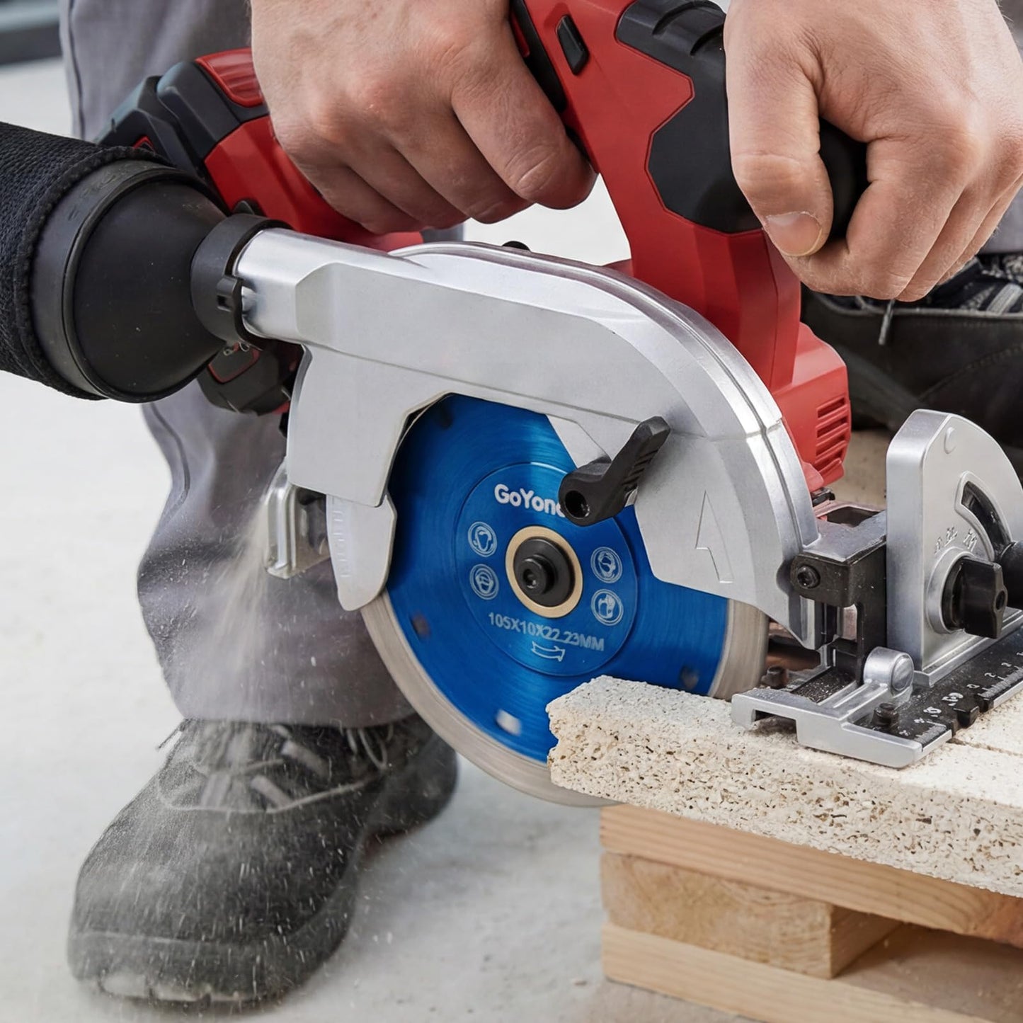 GoYonder 4.5 Inch Super Thin Diamond Saw Blade for Cutting Porcelain Tiles,Granite Marble Ceramics (4.5" -Blue (50 pcs))