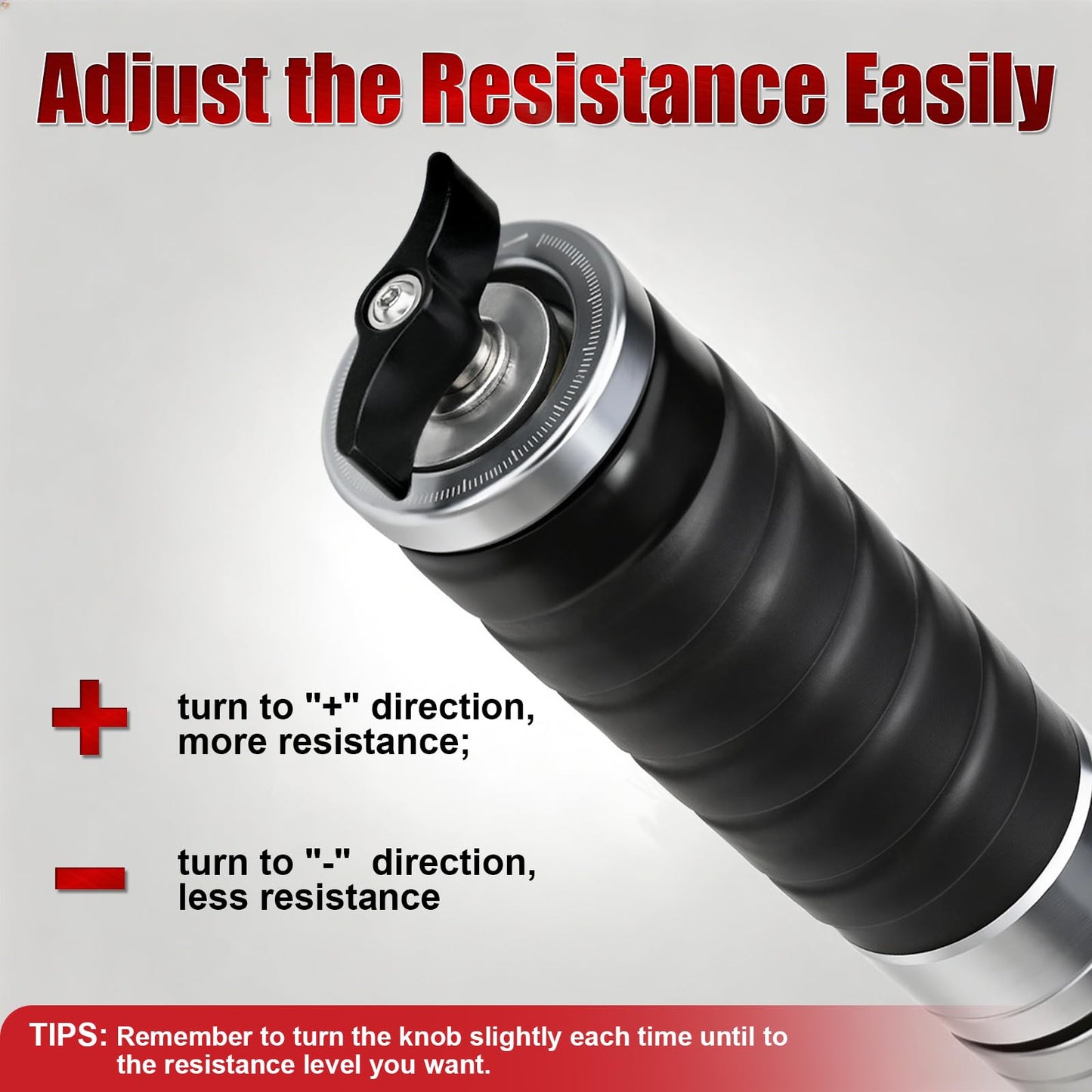 Portable Wrist Roller, Adjustable Resistance Wrist & Forearm Strengthener, Wrapped Handle Grip Strength Trainer, Exercise Equipment for Climbers, Weightlifters, Martial Artists, Aluminium Alloy