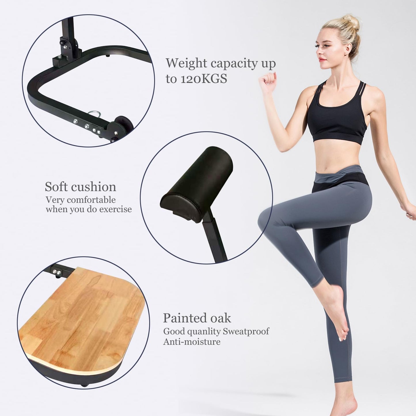 Hip Thrust Machine for High Resistance Glute Workout Equipment,Glute Machine Home Gym Hip Thrust Bench Comes with 50, 100, and 150 Lbs of Resistance