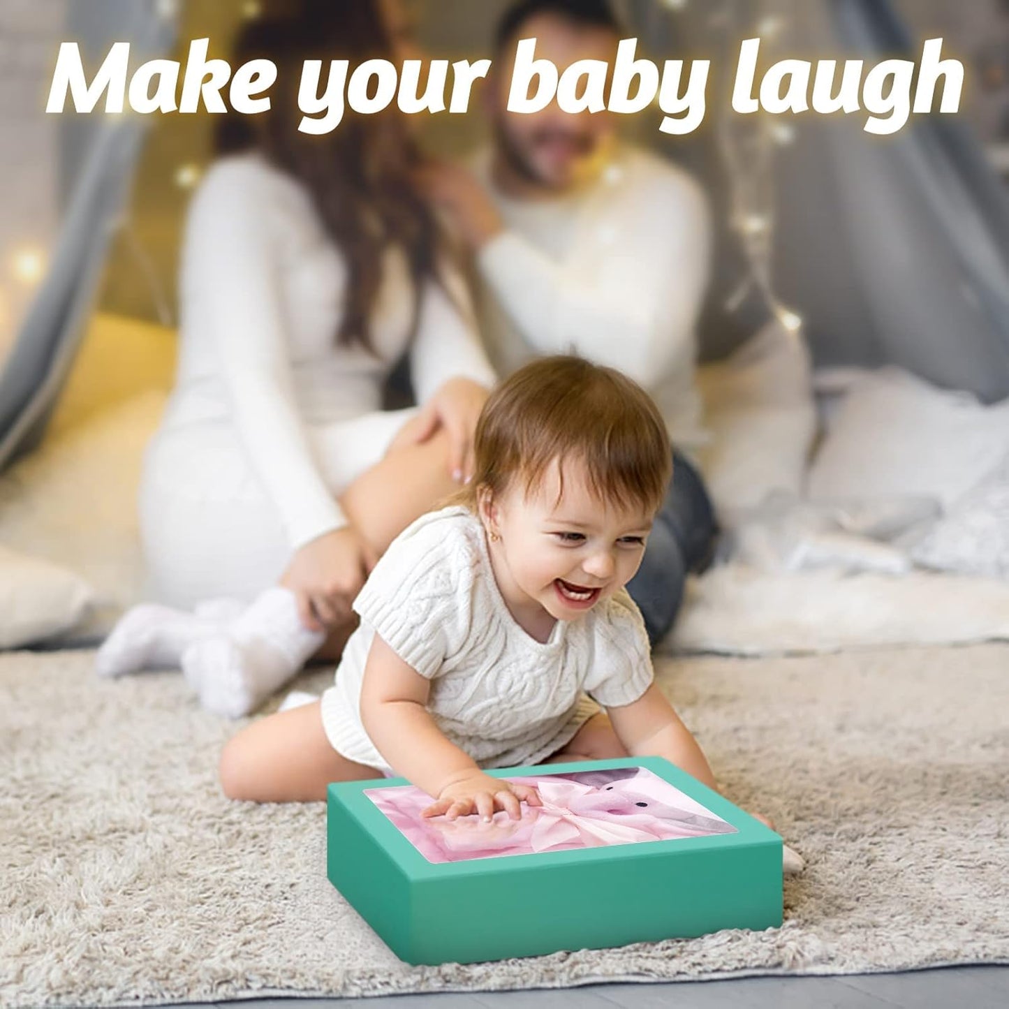 Pro Goleem Baby Blanket - Soft Pink Elephant Security Blanket Gift Set for Newborn Girls