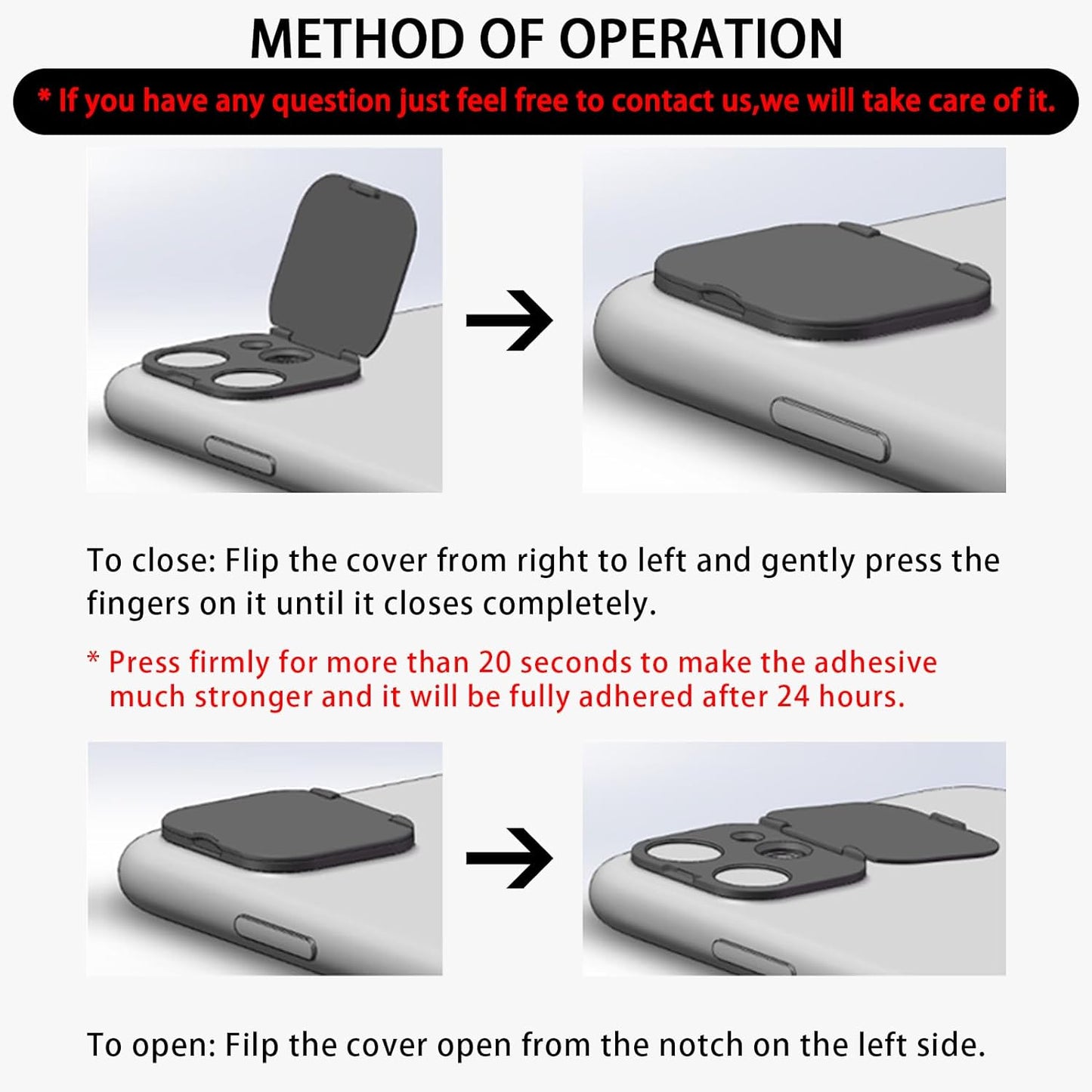 EYSOFT 16 16 Recognition2Pack Privacy Cover Compatible for iPhone Pro/iPhone Pro Max with Front Camera Cover,Protect