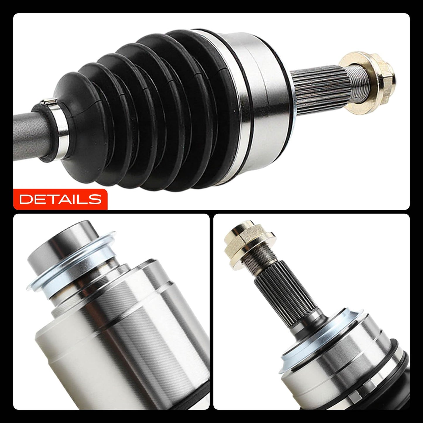 A-Premium CV Axle Shaft Assembly Compatible with Honda Accord 2008-2017 2.4L, Civic 2014 1.8L & Acura TSX 2009-2014 2.4L, Front Right Passenger Side, Replace# 44305TA0A50, 44305T2AA50