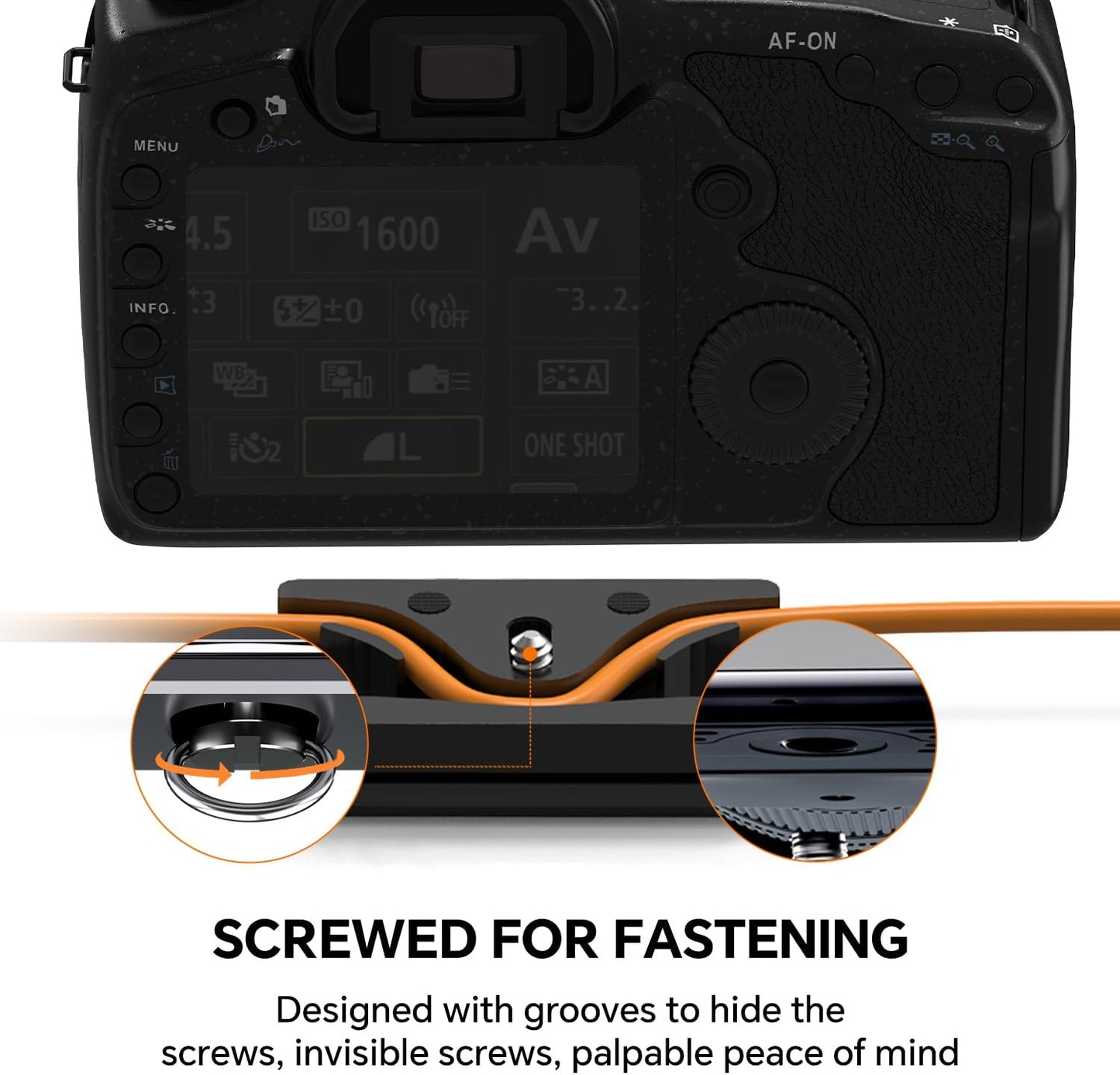YAMCOWL 1/4-inch Aluminum Camera Cable Locking Clip - Adjustable USB/HDMI Protector with Threads, Secure Cable Clip